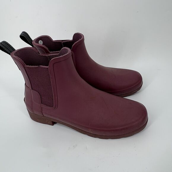 Hunter Boots Womens 6 Pink Refined Chelsea Ballard Ankle Chore Barn WFS1017RMA - Picture 7 of 10